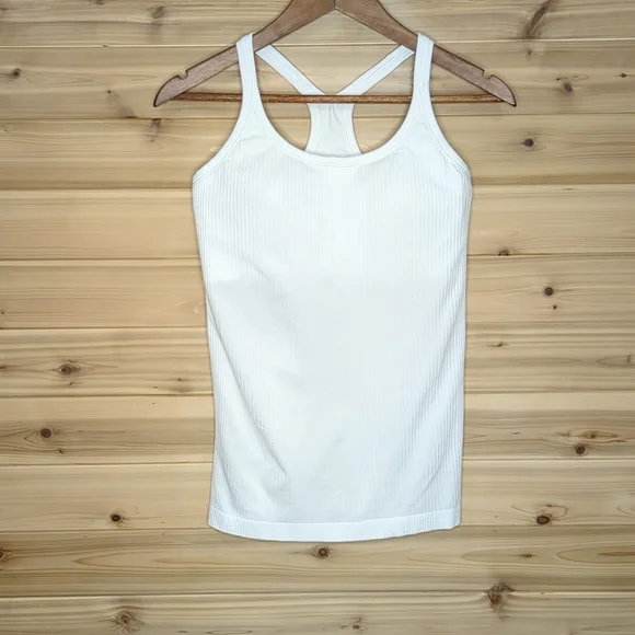Lululemon Ebb to Street Tank II White Size 8 Racerback w1ax1s - Picture 2 of 9